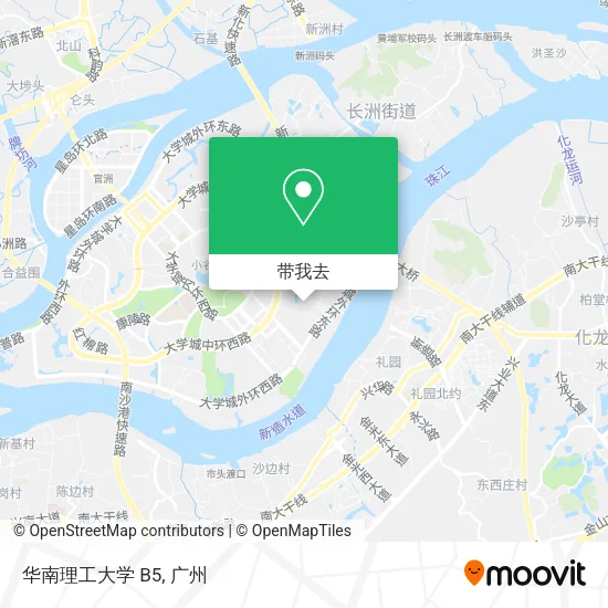 华南理工大学 B5地图