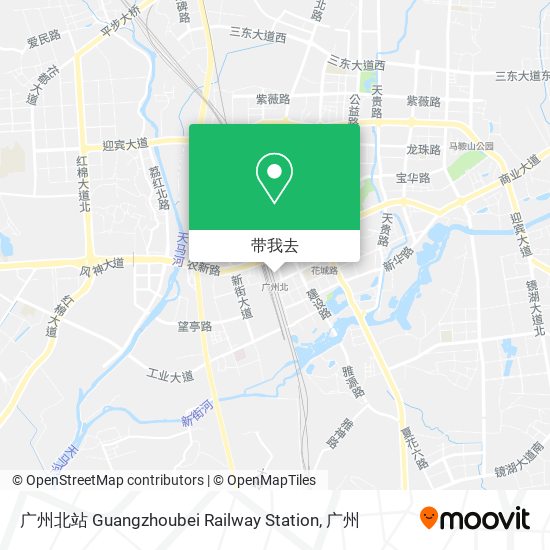 广州北站 Guangzhoubei Railway Station地图