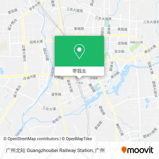 广州北站 Guangzhoubei Railway Station地图