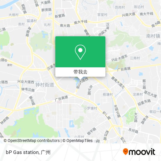 bP Gas station地图