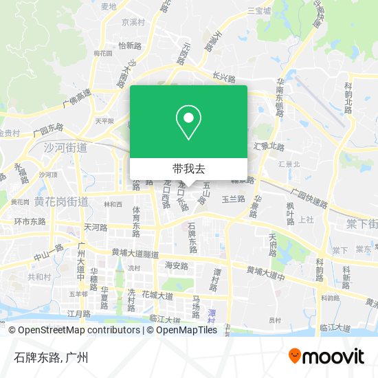 石牌东路地图