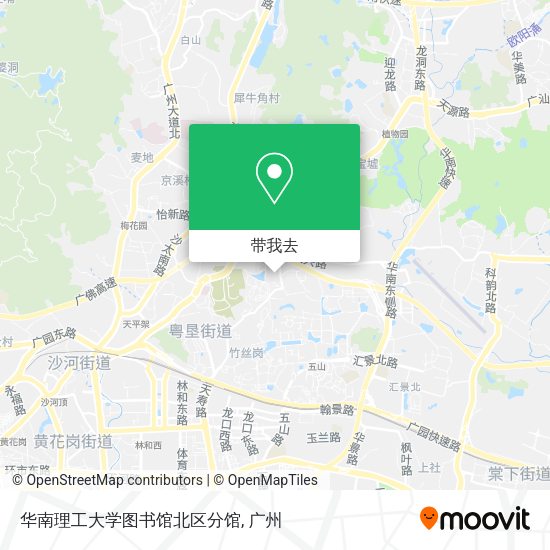 华南理工大学图书馆北区分馆地图