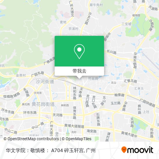 华文学院：敬慎楼： A704 碎玉轩宫地图
