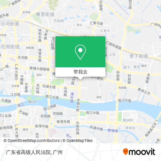 广东省高级人民法院地图