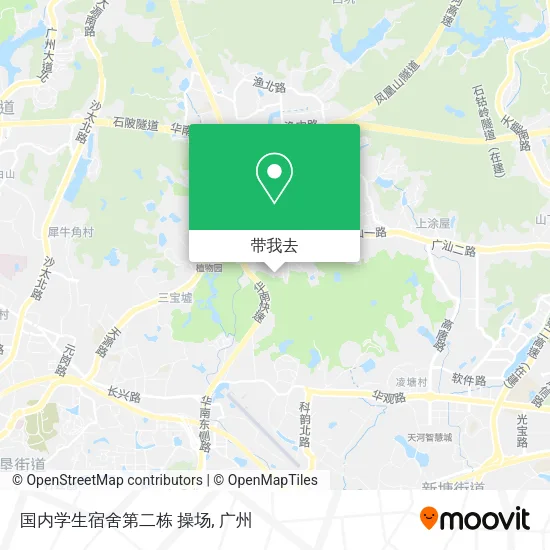 国内学生宿舍第二栋 操场地图