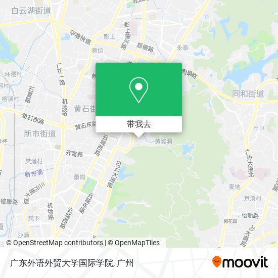 广东外语外贸大学国际学院地图