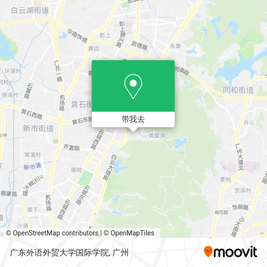 广东外语外贸大学国际学院地图