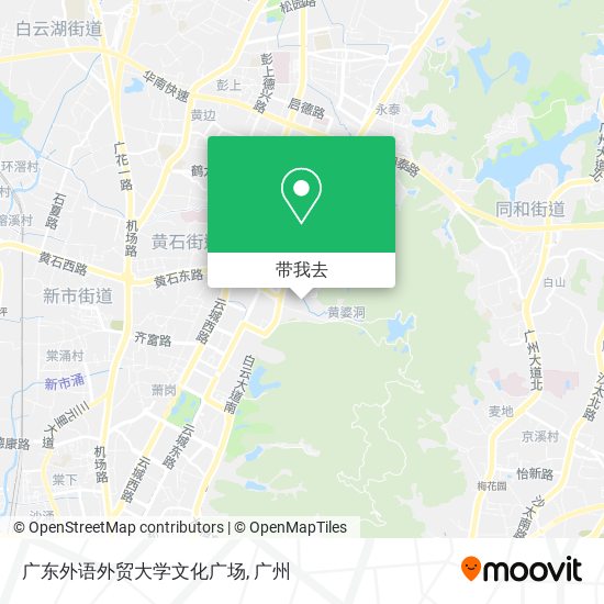广东外语外贸大学文化广场地图