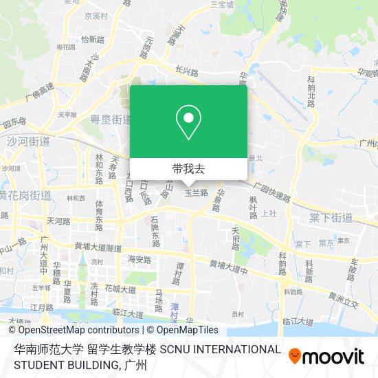 华南师范大学 留学生教学楼 SCNU INTERNATIONAL STUDENT BUILDING地图