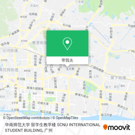 华南师范大学 留学生教学楼 SCNU INTERNATIONAL STUDENT BUILDING地图