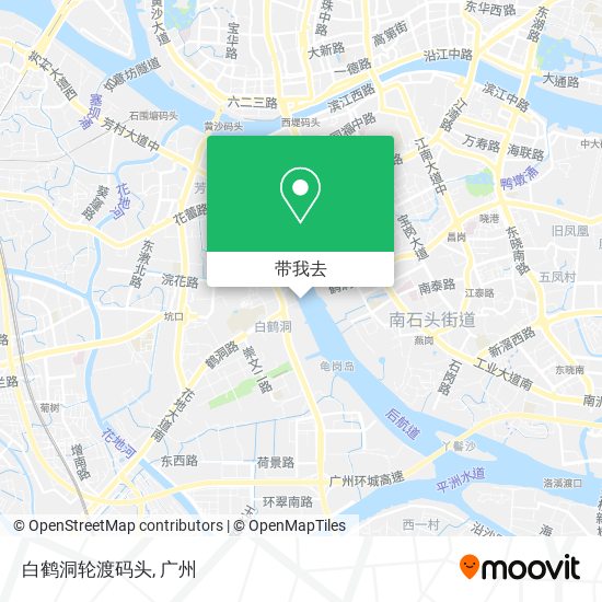 白鹤洞轮渡码头地图