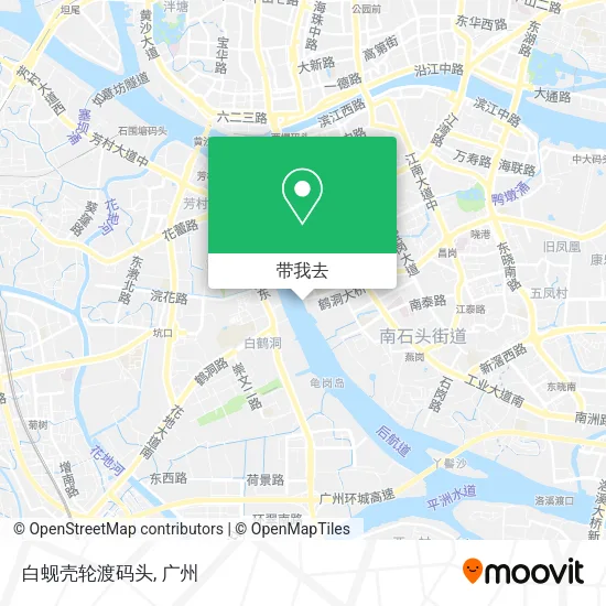 白蚬壳轮渡码头地图