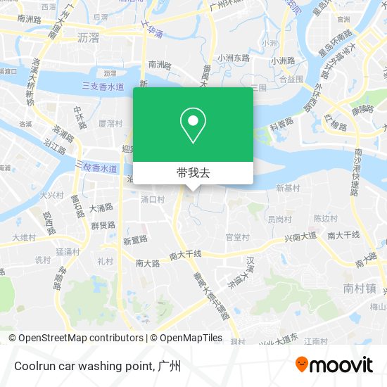 Coolrun car washing point地图