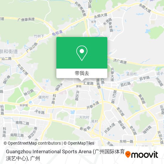 Guangzhou International Sports Arena (广州国际体育演艺中心)地图