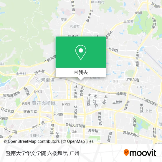 暨南大学华文学院 六楼舞厅地图