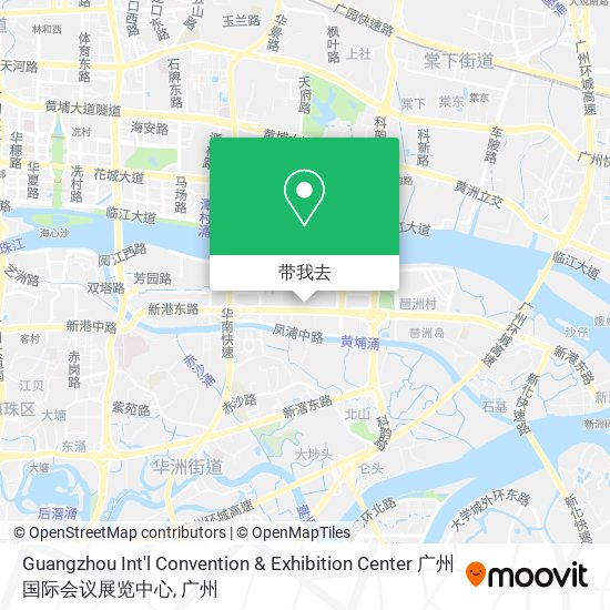 Guangzhou Int'l Convention & Exhibition Center 广州国际会议展览中心地图