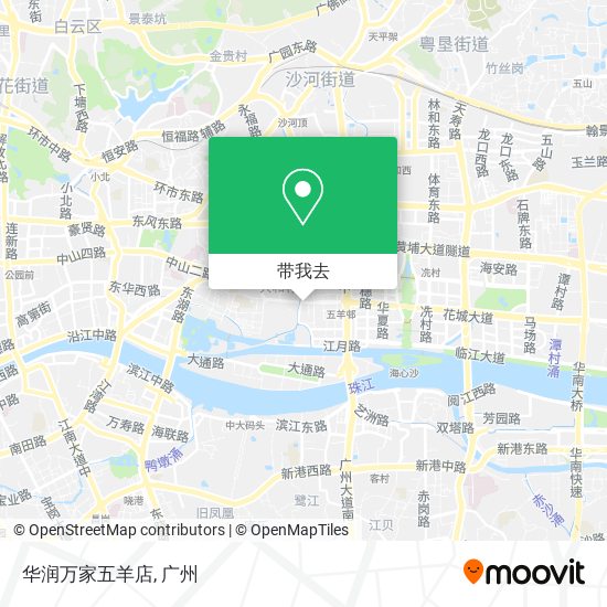 华润万家五羊店地图