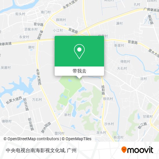 中央电视台南海影视文化城地图