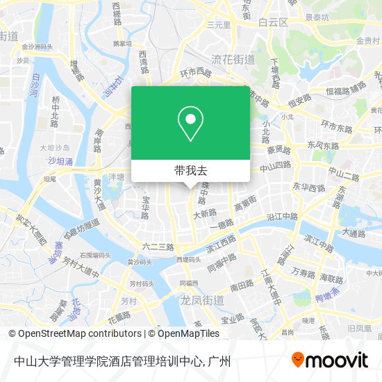 中山大学管理学院酒店管理培训中心地图