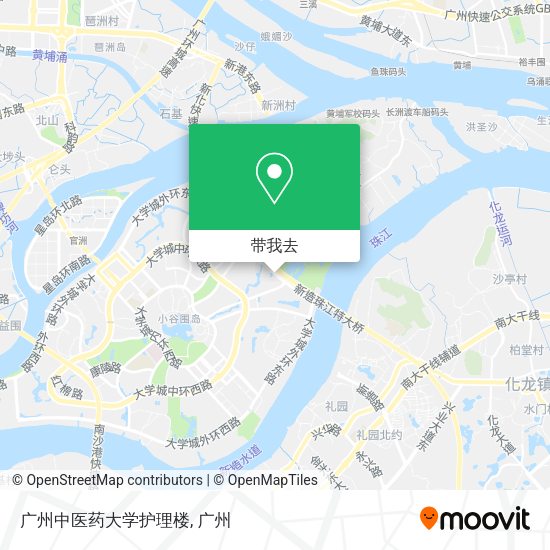 广州中医药大学护理楼地图
