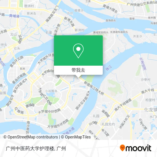 广州中医药大学护理楼地图