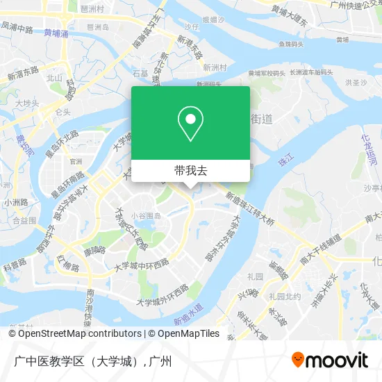 广中医教学区（大学城）地图