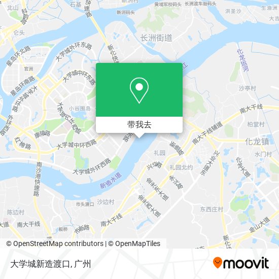 大学城新造渡口地图