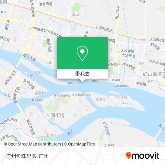 广州鱼珠码头地图