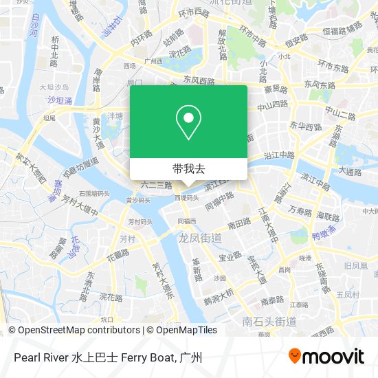Pearl River 水上巴士 Ferry Boat地图