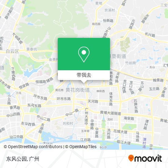 东风公园地图