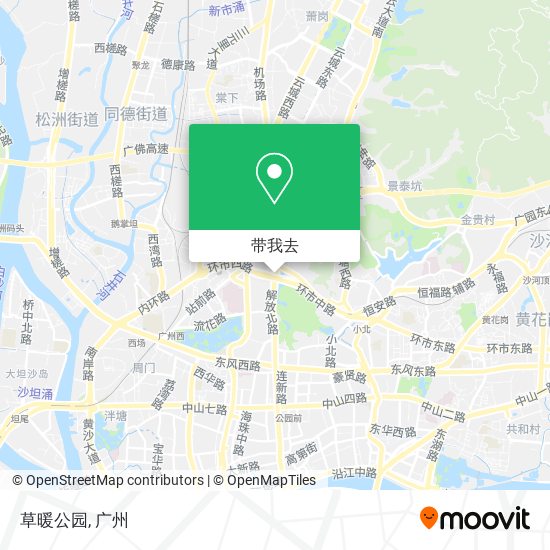 草暖公园地图