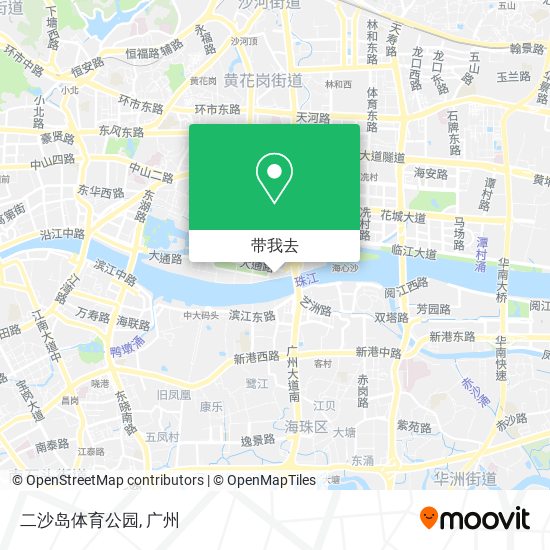 二沙岛体育公园地图