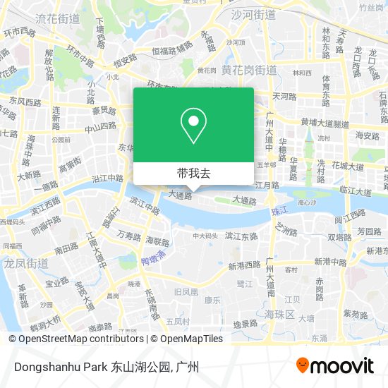 Dongshanhu Park 东山湖公园地图