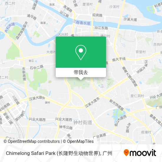 Chimelong Safari Park (长隆野生动物世界)地图