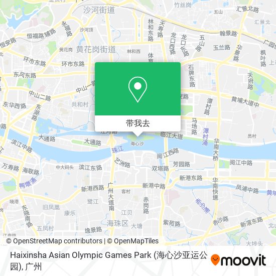 Haixinsha Asian Olympic Games Park (海心沙亚运公园)地图