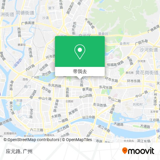 应元路地图