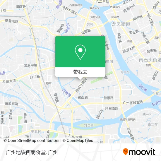广州地铁西朗食堂地图