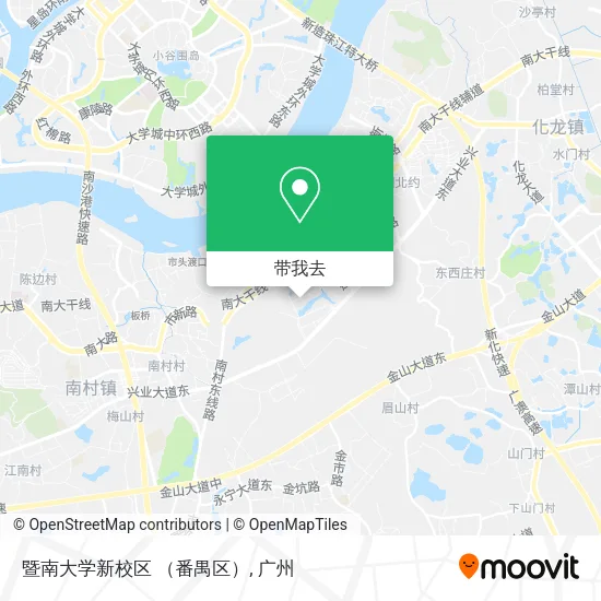 暨南大学新校区 （番禺区）地图