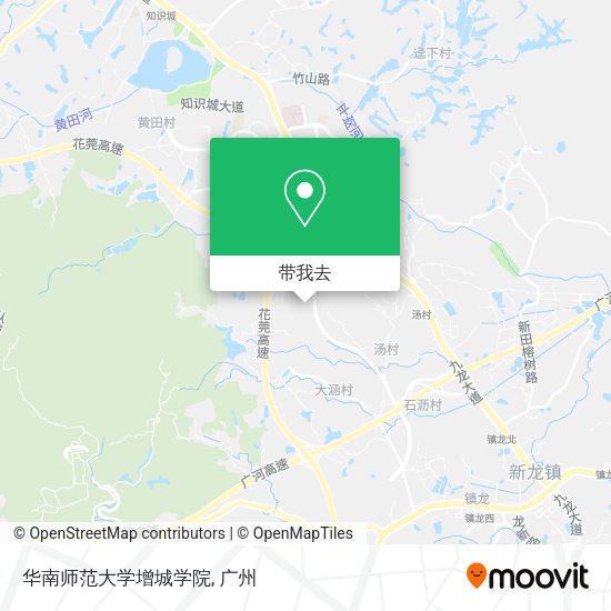 华南师范大学增城学院地图