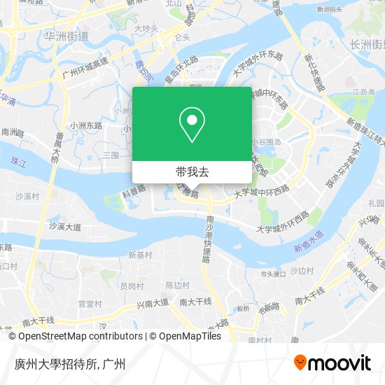 廣州大學招待所地图