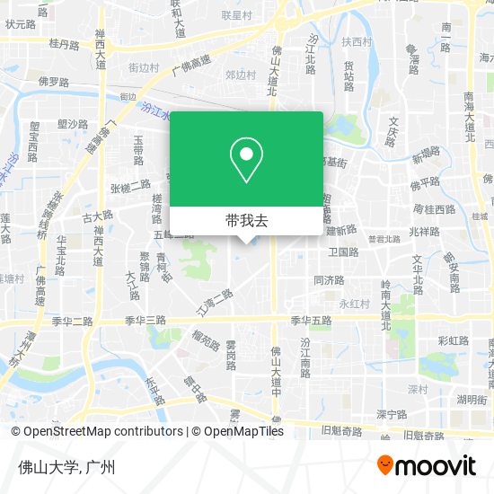 佛山大学地图