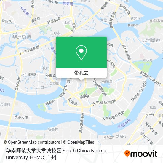 华南师范大学大学城校区 South China Normal University, HEMC地图