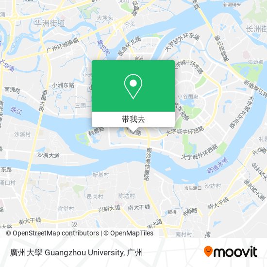 廣州大學 Guangzhou University地图