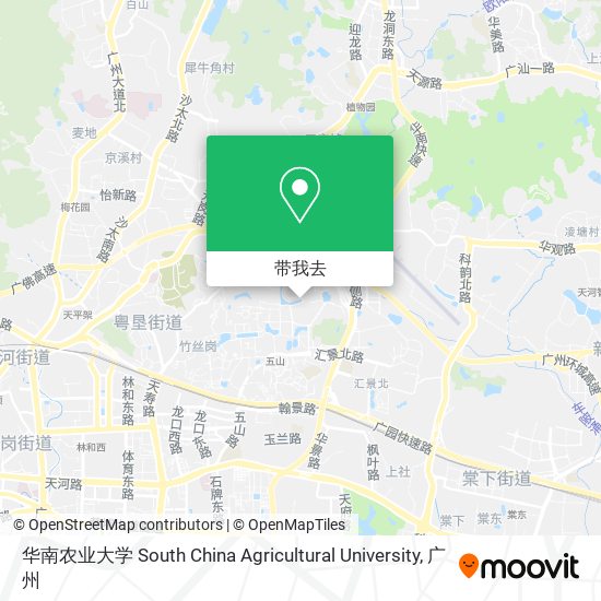 华南农业大学 South China Agricultural University地图