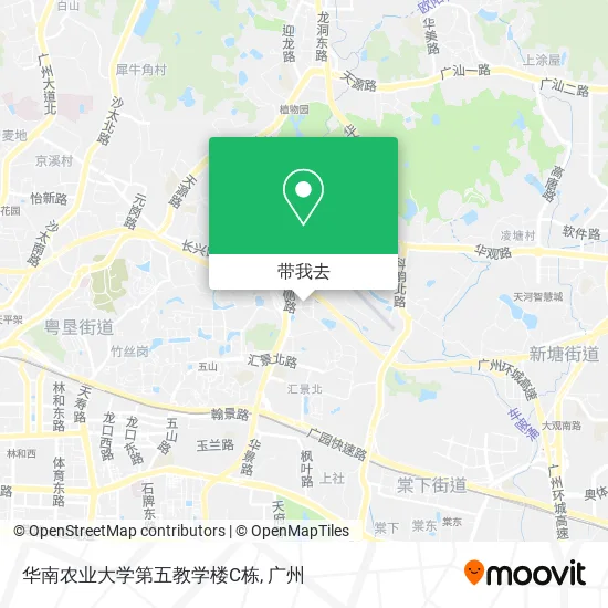 华南农业大学第五教学楼C栋地图