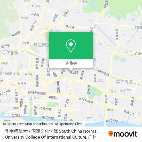 华南师范大学国际文化学院 South China Normal University College Of International Culture地图