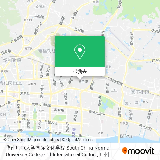 华南师范大学国际文化学院 South China Normal University College Of International Culture地图
