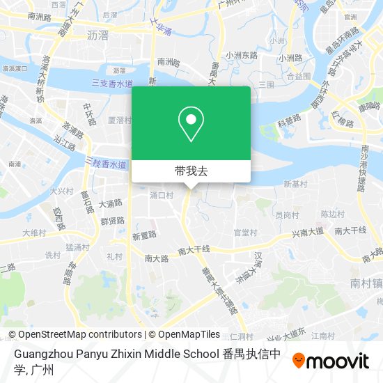 Guangzhou Panyu Zhixin Middle School 番禺执信中学地图