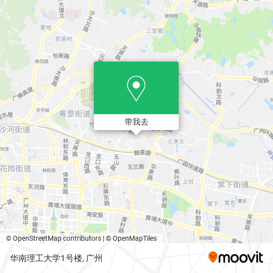 华南理工大学1号楼地图