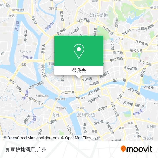 如家快捷酒店地图